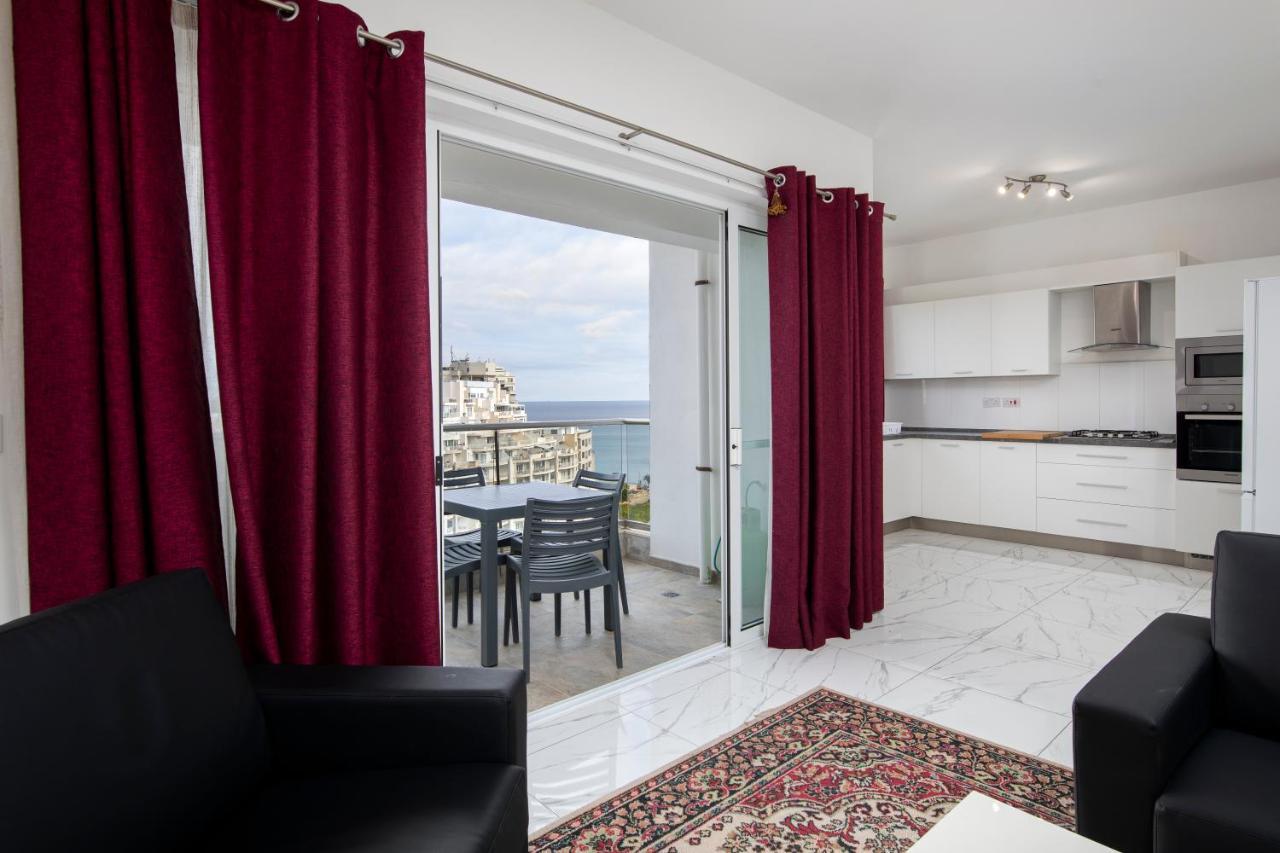 Sea View Apartment 2 Bedrooms 2 Bathrooms, 2 Minutes Away From The Sea Saint Julian's Exterior foto